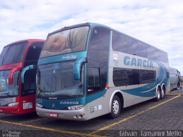 Viação Garcia 7224 na cidade de Londrina, Paraná, Brasil, por Gilvan  Tamanini Mello. Número da foto: #2202485.