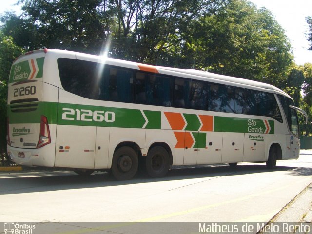 Cia. São Geraldo de Viação 21260 na cidade de São Paulo, São Paulo, Brasil, por Matheus de Melo Bento. Número da foto: #2205182.
