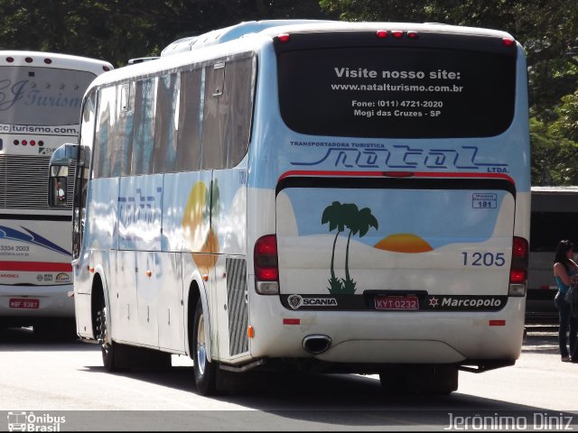 Transportadora Turística Natal 1205 na cidade de Aparecida, São Paulo, Brasil, por Jerônimo Diniz. Número da foto: #2203948.