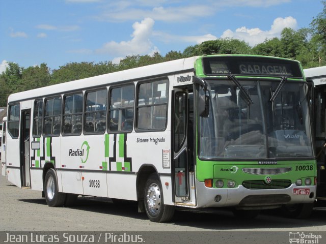 Sigma Transportes Coletivos 10038 na cidade de Piracicaba, São Paulo, Brasil, por Jean Lucas. Número da foto: #2204368.