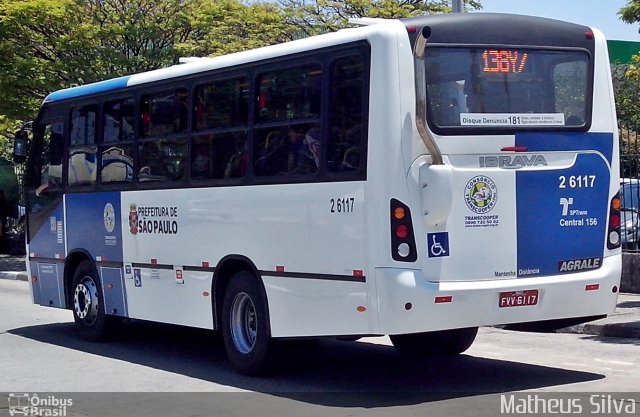 Transcooper > Norte Buss 2 6117 na cidade de São Paulo, São Paulo, Brasil, por Matheus Silva. Número da foto: #2204011.