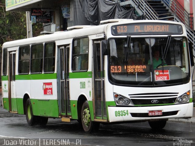 Transcol Transportes Coletivos 09354 na cidade de Teresina, Piauí, Brasil, por João Victor. Número da foto: #2204853.