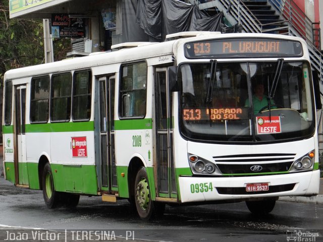 Transcol Transportes Coletivos 09354 na cidade de Teresina, Piauí, Brasil, por João Victor. ID da foto: 2204853.