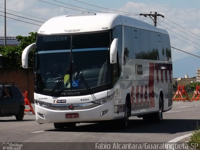 São João Votorantim - Sorotur Turismo 6200 na cidade de Aparecida, São Paulo, Brasil, por Fabio Alcantara. Número da foto: #2204387.