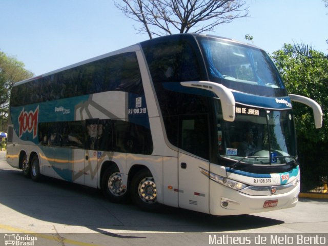 Auto Viação 1001 RJ 108.312 na cidade de São Paulo, São Paulo, Brasil, por Matheus de Melo Bento. Número da foto: #2205144.