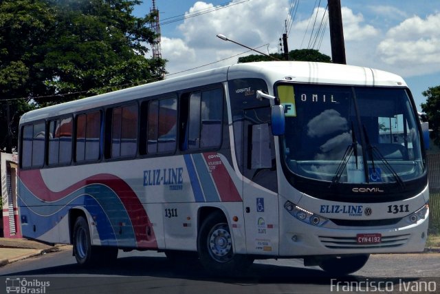 Eliz-Line Transporte e Turismo 1311 na cidade de Paraguaçu Paulista, São Paulo, Brasil, por Francisco Ivano. Número da foto: #2207706.