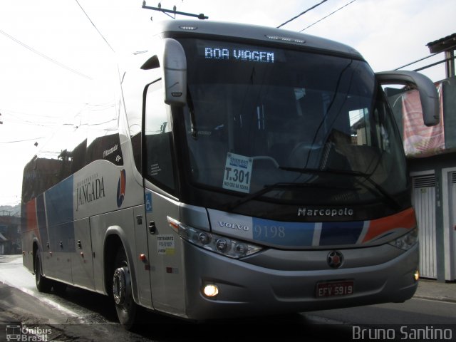 Transportes Jangada 9198 na cidade de Embu das Artes, São Paulo, Brasil, por Bruno Santino. ID da foto: 2206828.