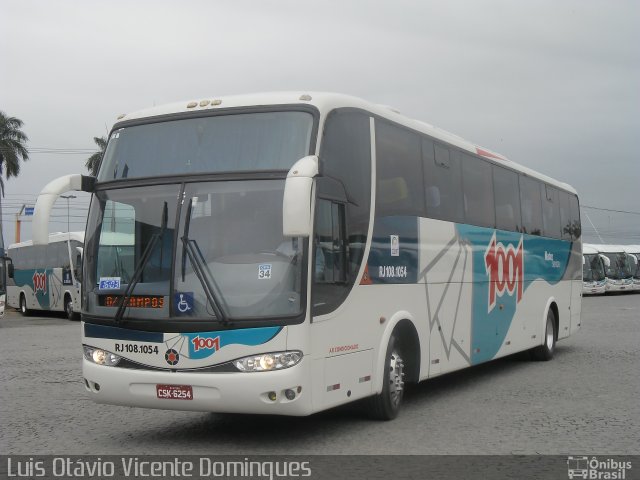 Auto Viação 1001 RJ 108.1054 na cidade de Campos dos Goytacazes, Rio de Janeiro, Brasil, por Luis Otávio Vicente Domingues. ID da foto: 2151641.