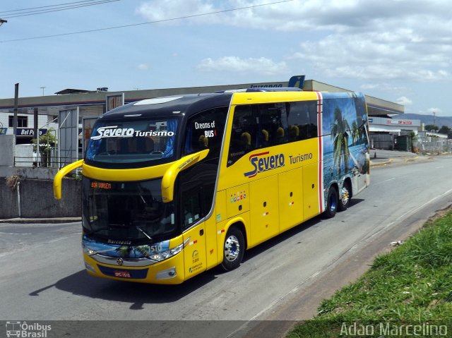 Severo Turismo 1510 na cidade de Belo Horizonte, Minas Gerais, Brasil, por Adão Raimundo Marcelino. Número da foto: #2152406.