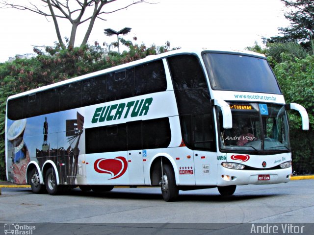 Eucatur - Empresa União Cascavel de Transportes e Turismo 4455 na cidade de São Paulo, São Paulo, Brasil, por André Vitor  Silva dos Santos. Número da foto: #2152464.