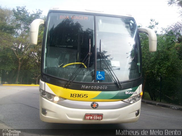 Empresa Gontijo de Transportes 18165 na cidade de São Paulo, São Paulo, Brasil, por Matheus de Melo Bento. Número da foto: #2151416.