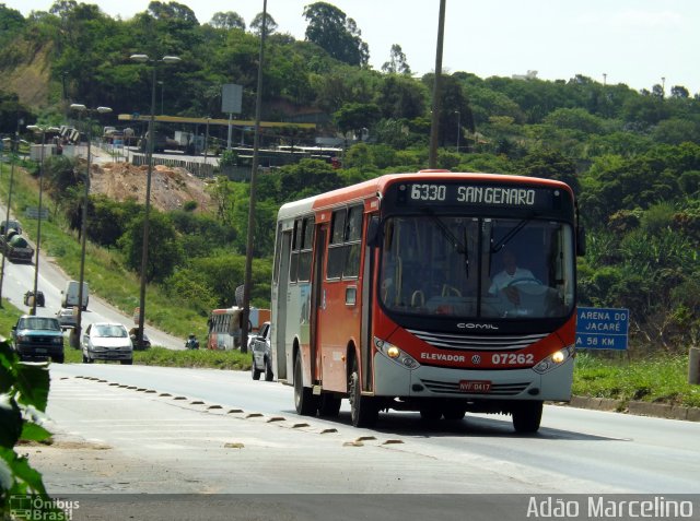 Saritur - Santa Rita Transporte Urbano e Rodoviário 07262 na cidade de Belo Horizonte, Minas Gerais, Brasil, por Adão Raimundo Marcelino. ID da foto: 2152455.