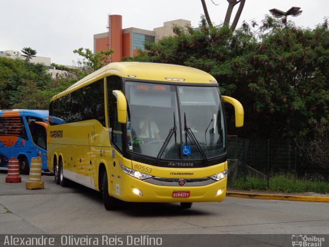 Viação Itapemirim 60553 na cidade de São Paulo, São Paulo, Brasil, por Alexandre  Oliveira Reis Delfino. Número da foto: #2151774.