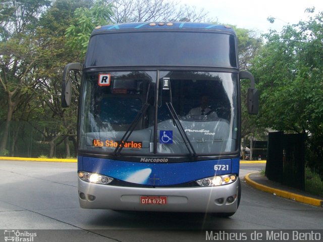 Viação Cometa 6721 na cidade de São Paulo, São Paulo, Brasil, por Matheus de Melo Bento. Número da foto: #2150110.