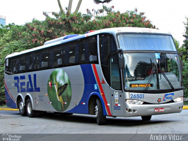Real Transporte e Turismo 26501 na cidade de São Paulo, São Paulo, Brasil, por André Vitor  Silva dos Santos. Número da foto: #2152418.