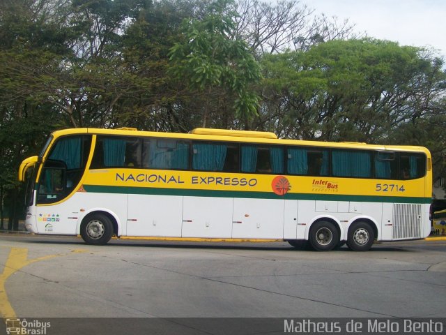 Nacional Expresso 52714 na cidade de São Paulo, São Paulo, Brasil, por Matheus de Melo Bento. ID da foto: 2151414.