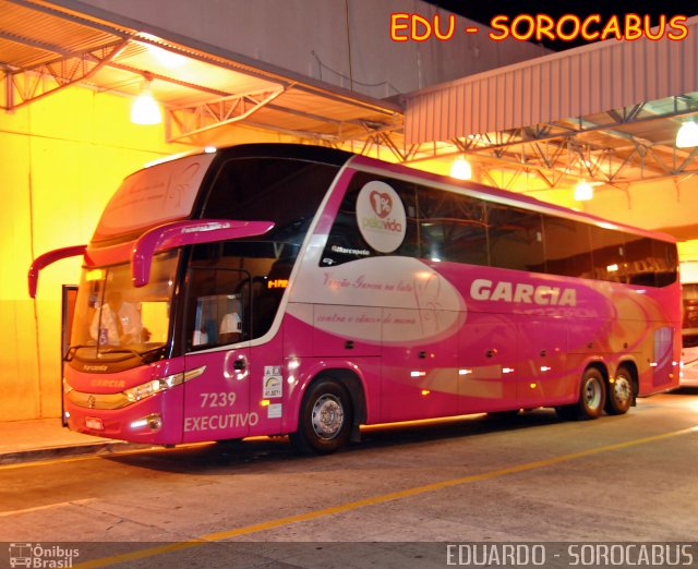 Viação Garcia 7239 na cidade de Sorocaba, São Paulo, Brasil, por EDUARDO - SOROCABUS. Número da foto: #2208927.