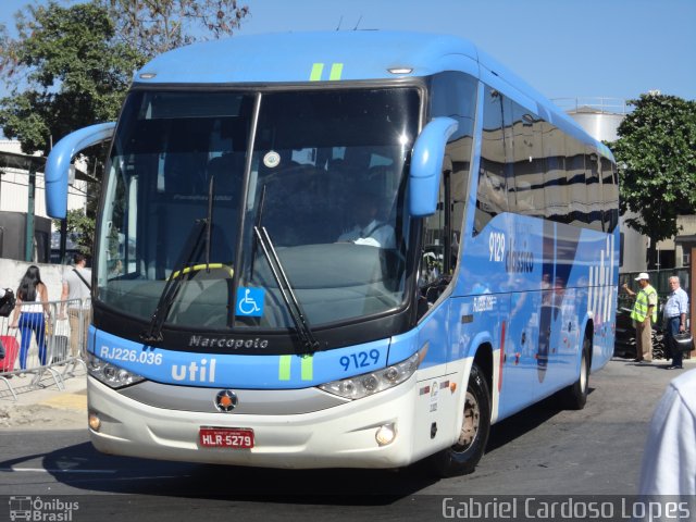 UTIL - União Transporte Interestadual de Luxo 9129 na cidade de Rio de Janeiro, Rio de Janeiro, Brasil, por Gabriel Cardoso Lopes. Número da foto: #2208009.