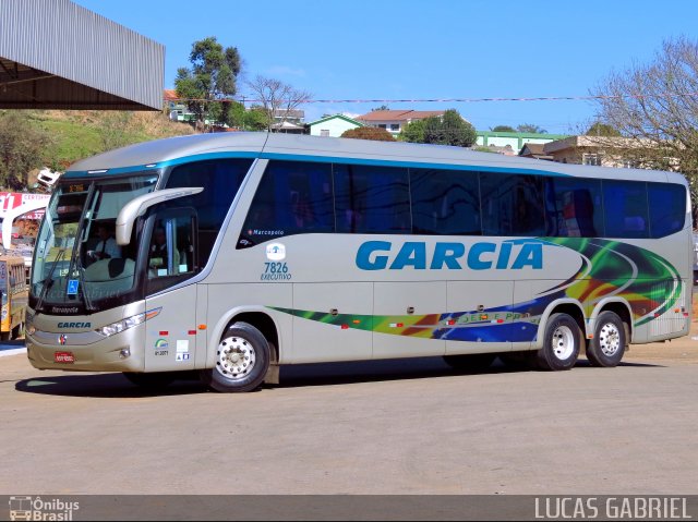 Viação Garcia 7826 na cidade de Imbaú, Paraná, Brasil, por Lucas Gabriel. Número da foto: #2153247.