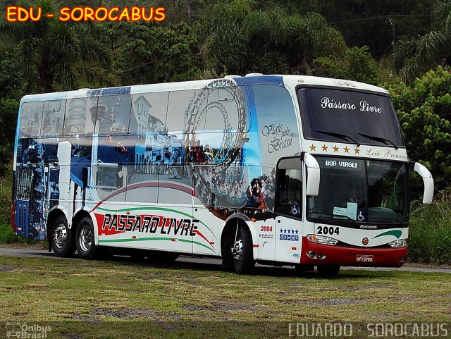 Viação Pássaro Livre 2004 na cidade de São Paulo, São Paulo, Brasil, por EDUARDO - SOROCABUS. Número da foto: #2153002.