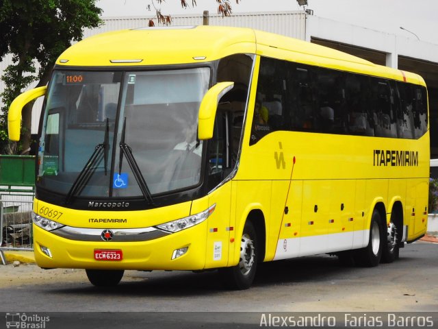 Viação Itapemirim 60697 na cidade de Rio de Janeiro, Rio de Janeiro, Brasil, por Alexsandro  Farias Barros. Número da foto: #2152759.