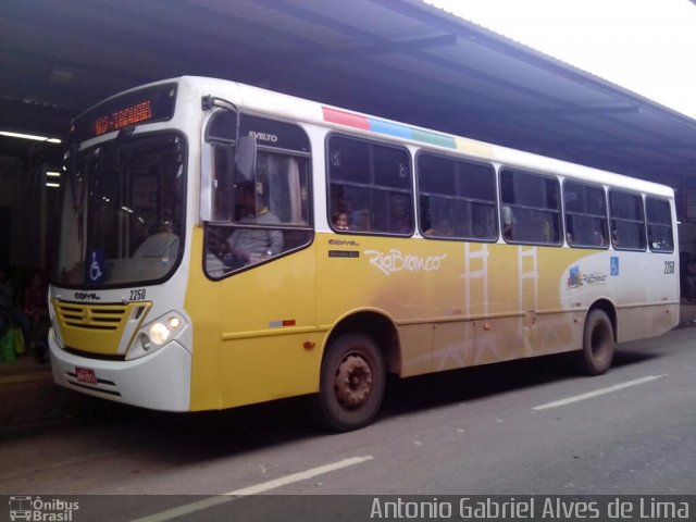 Auto Viação Floresta 2250 na cidade de Rio Branco, Acre, Brasil, por Antonio Gabriel Alves de Lima. ID da foto: 2152887.