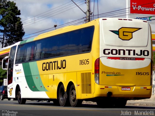 Empresa Gontijo de Transportes 11605 na cidade de Belo Horizonte, Minas Gerais, Brasil, por Júlio  Mandelli. ID da foto: 2154674.