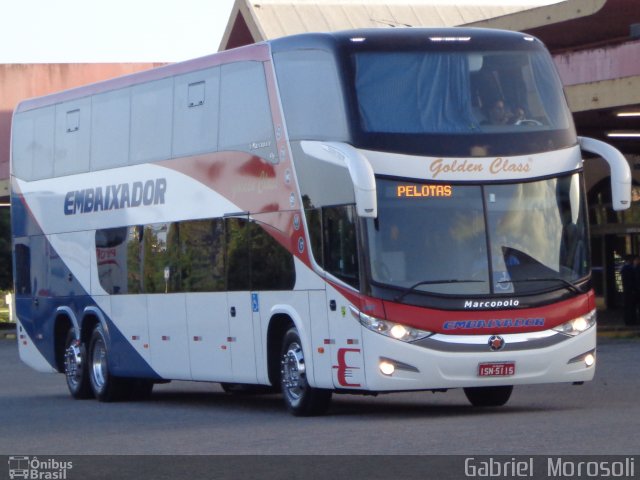 Expresso Embaixador 501 na cidade de Pelotas, Rio Grande do Sul, Brasil, por Gabriel  Morosoli. Número da foto: #2156703.