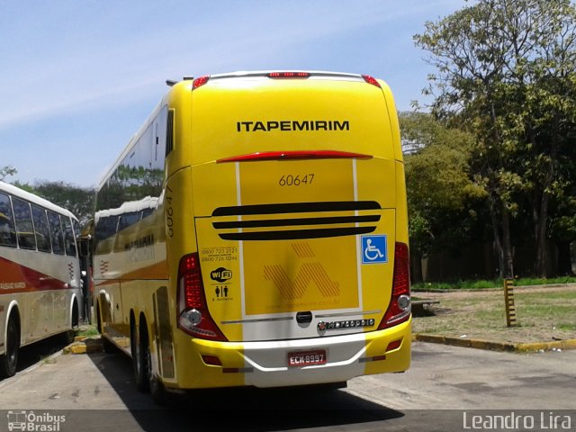 Viação Itapemirim 60647 na cidade de São Paulo, São Paulo, Brasil, por Leandro Lira. Número da foto: #2155338.