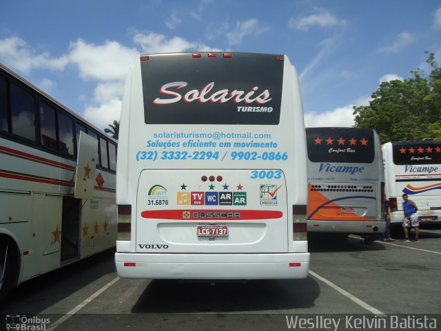 Solaris Turismo 3003 na cidade de Aparecida, São Paulo, Brasil, por Weslley Kelvin Batista. Número da foto: #2154602.
