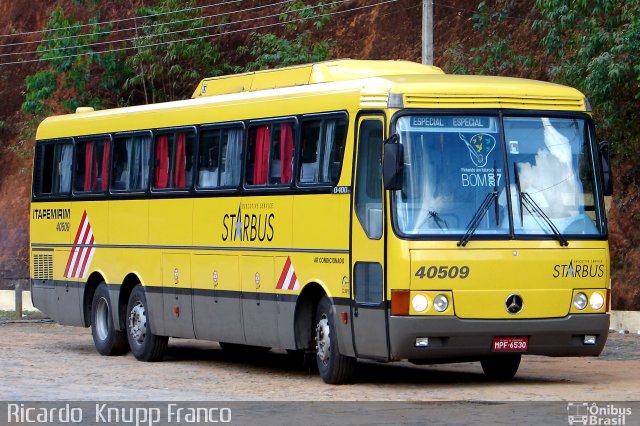 Viação Itapemirim 40509 na cidade de Manhuaçu, Minas Gerais, Brasil, por Ricardo  Knupp Franco. Número da foto: #2154277.