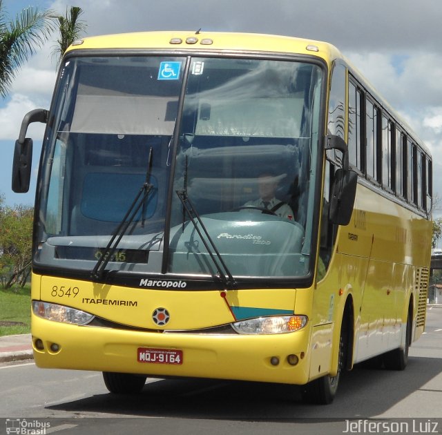 Viação Itapemirim 8549 na cidade de Vitória, Espírito Santo, Brasil, por J.  Luiz. Número da foto: #2154792.