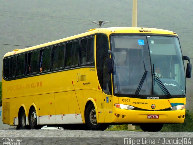 Viação Itapemirim 8053 na cidade de Jequié, Bahia, Brasil, por Filipe Lima. ID da foto: 2155739.