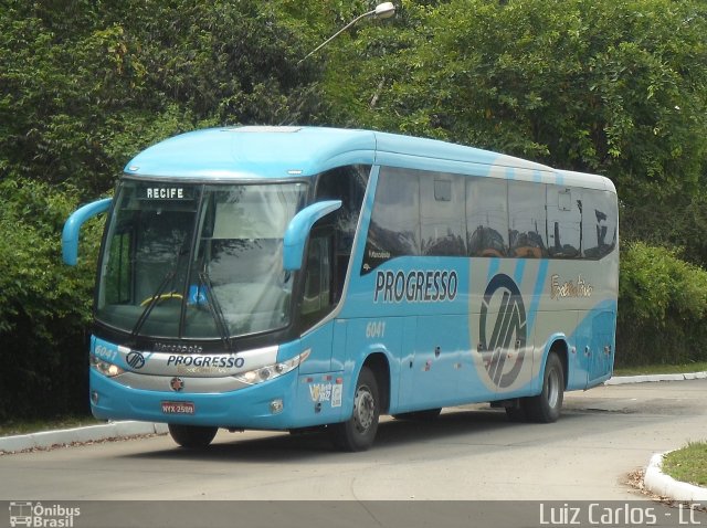 Auto Viação Progresso 6041 na cidade de Recife, Pernambuco, Brasil, por Luiz Carlos de Santana. Número da foto: #2157957.