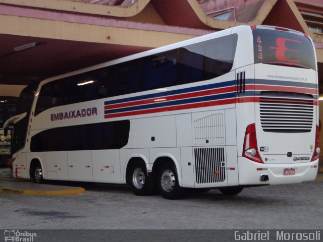 Expresso Embaixador 424 na cidade de Pelotas, Rio Grande do Sul, Brasil, por Gabriel  Morosoli. Número da foto: #2156791.