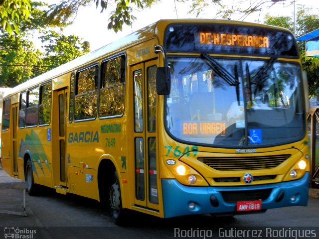 Viação Garcia 7649 na cidade de Maringá, Paraná, Brasil, por Rodrigo  Gutierrez Rodrigues. ID da foto: 2158053.