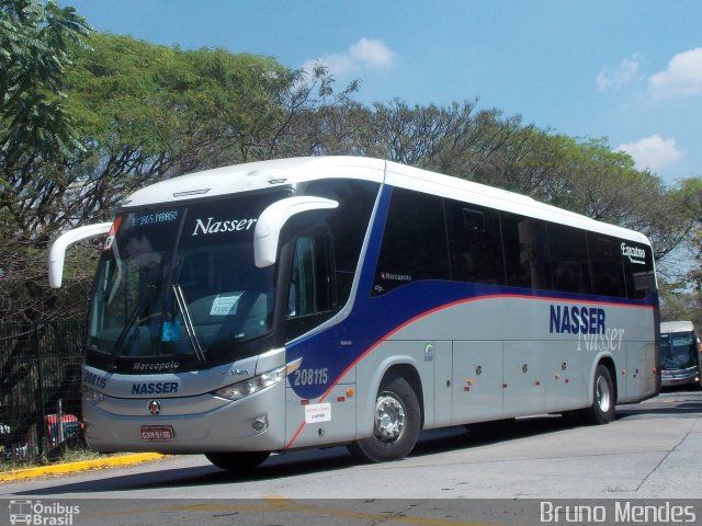 Viação Nasser 208115 na cidade de São Paulo, São Paulo, Brasil, por Bruno Mendes. Número da foto: #2157345.