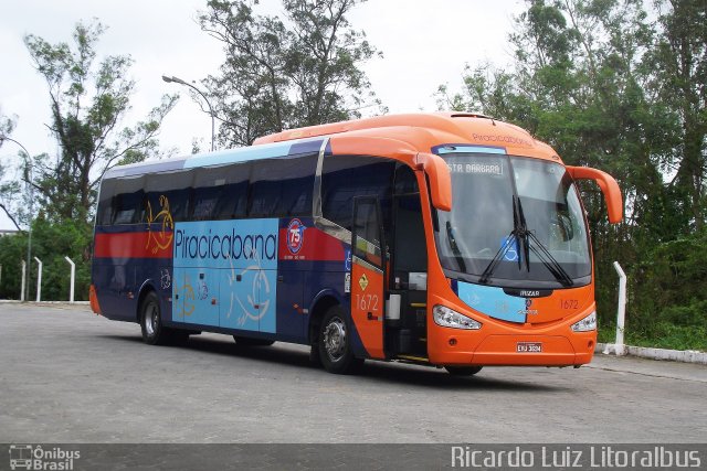 Viação Piracicabana 1672 na cidade de Itanhaém, São Paulo, Brasil, por Ricardo Luiz. Número da foto: #2158300.
