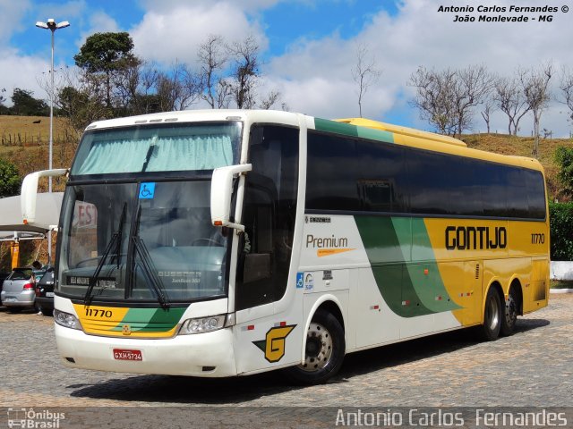 Empresa Gontijo de Transportes 11770 na cidade de João Monlevade, Minas Gerais, Brasil, por Antonio Carlos Fernandes. ID da foto: 2157880.