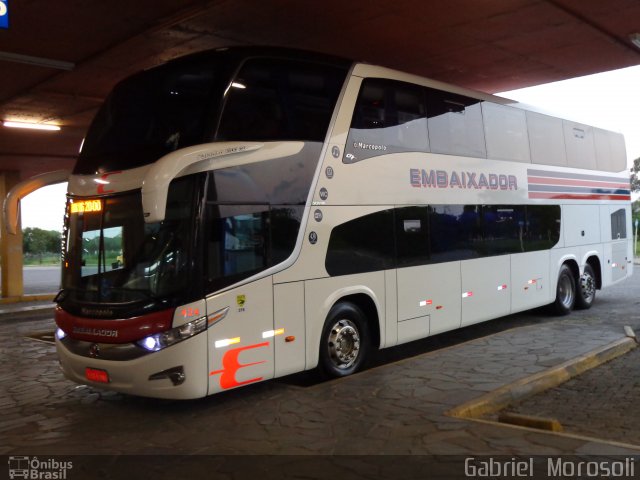 Expresso Embaixador 424 na cidade de Pelotas, Rio Grande do Sul, Brasil, por Gabriel  Morosoli. Número da foto: #2156721.