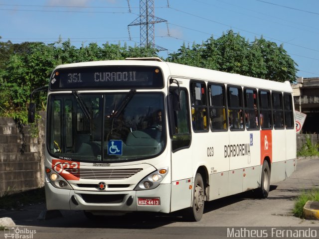 Borborema Imperial Transportes 023 na cidade de Recife, Pernambuco, Brasil, por Matheus Fernando. Número da foto: #2157098.