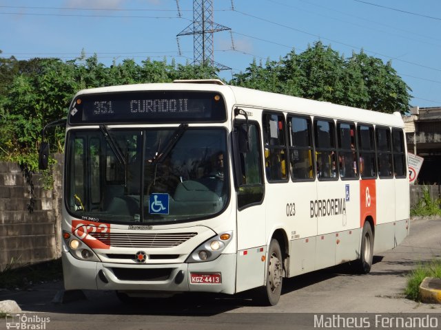 Borborema Imperial Transportes 023 na cidade de Recife, Pernambuco, Brasil, por Matheus Fernando. ID da foto: 2157098.