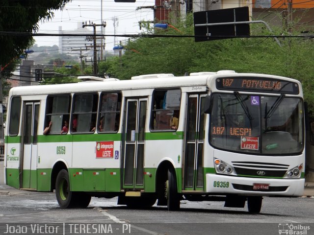 Transcol Transportes Coletivos 09359 na cidade de Teresina, Piauí, Brasil, por João Victor. ID da foto: 2158375.