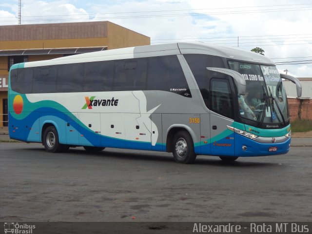 Viação Xavante 3150 na cidade de Primavera do Leste, Mato Grosso, Brasil, por Alexandre Rodrigo. ID da foto: 2157397.