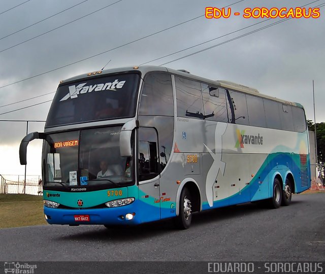 Viação Xavante 5700 na cidade de São Paulo, São Paulo, Brasil, por EDUARDO - SOROCABUS. ID da foto: 2159412.