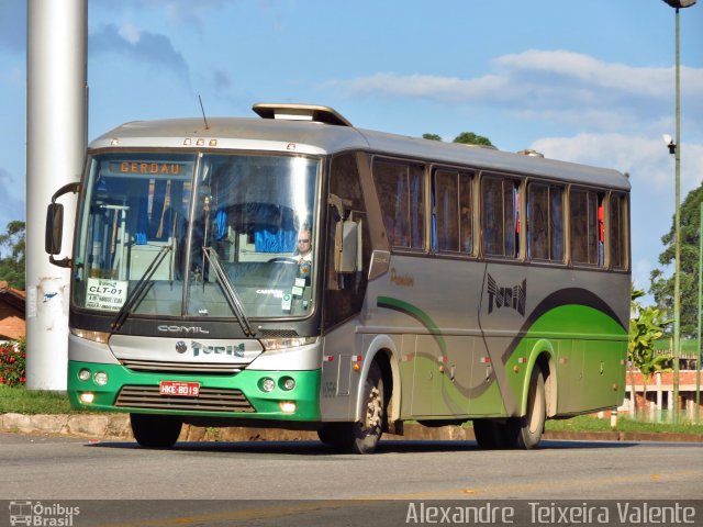 Turin Transportes 1066 na cidade de Conselheiro Lafaiete, Minas Gerais, Brasil, por Alexandre  Teixeira Valente. Número da foto: #2160517.
