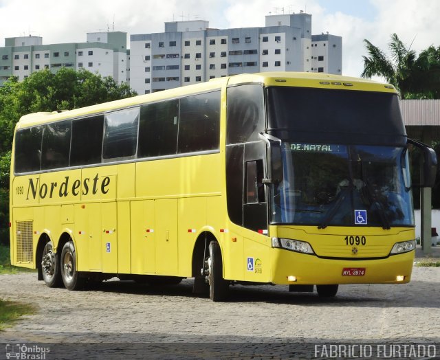Viação Nordeste 1090 na cidade de Fortaleza, Ceará, Brasil, por Francisco José e  Silva Furtado. Número da foto: #2158885.