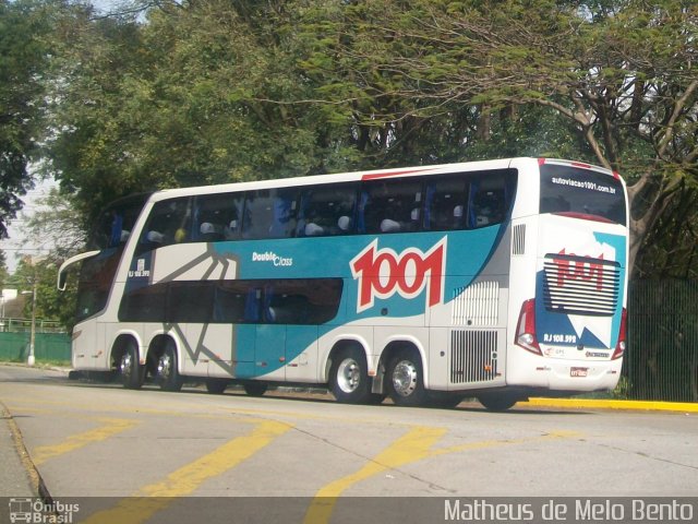 Auto Viação 1001 RJ 108.592 na cidade de São Paulo, São Paulo, Brasil, por Matheus de Melo Bento. ID da foto: 2159871.