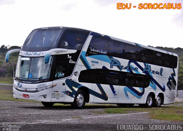 Pedra Azul Turismo 31000 na cidade de São Paulo, São Paulo, Brasil, por EDUARDO - SOROCABUS. Número da foto: #2159406.