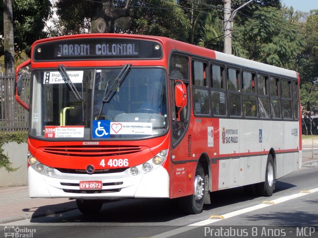 Nova Aliança  4 > Empresa de Transportes Novo Horizonte 4 4086 na cidade de São Paulo, São Paulo, Brasil, por Cristiano Soares da Silva. Número da foto: #2162010.